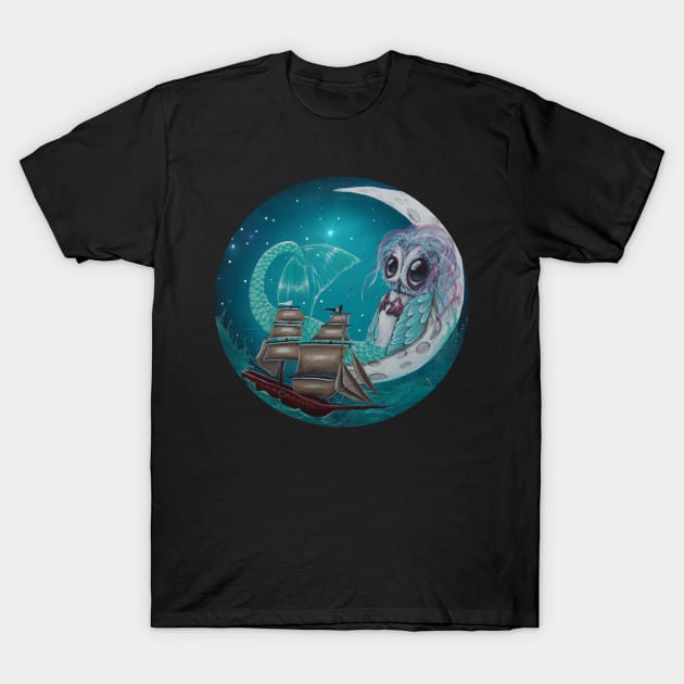 mermaidowlonthemoon T-Shirt by Artelies202